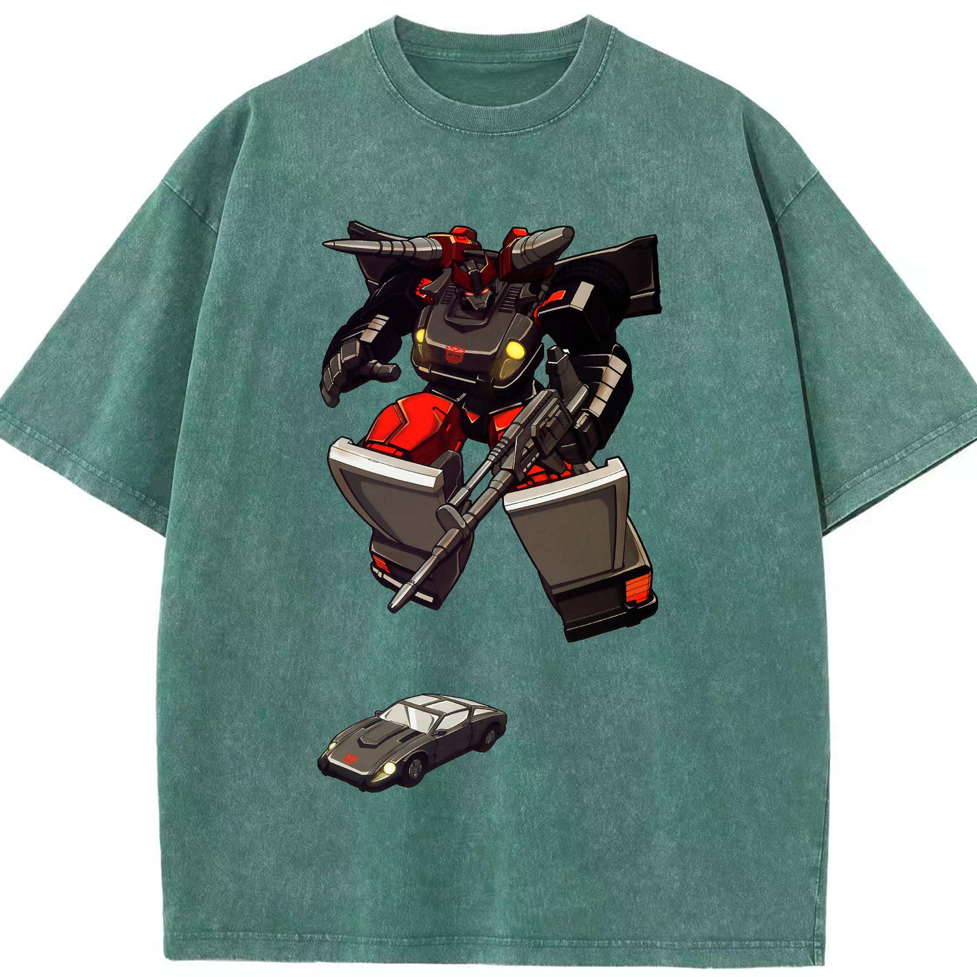 （画像用）  綿100% ヴィンテージ風 半袖Tシャツ（フロントプリント）
